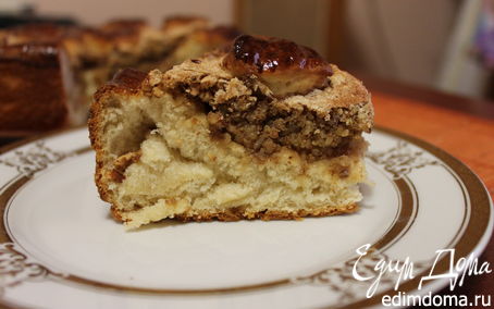 Рецепт Сдобный пирог с грецкими орехами