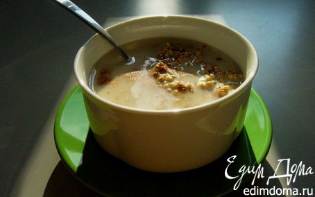 Рецепт Овсяный суп с зеленой гречкой а ля "Привет худеющим" ("Холодные супы")
