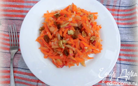 Рецепт Очень вкусный салат из моркови и яблока