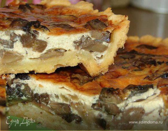 Пирог с солеными волнушками — рецепт с фото