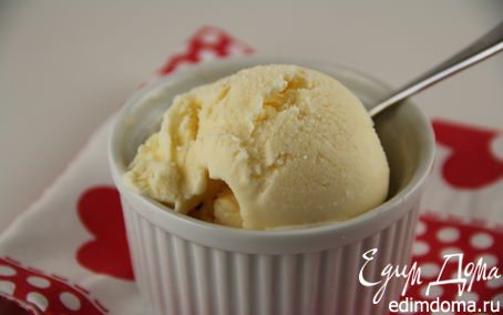 Рецепт Сливочное мороженое с лимонным курдом