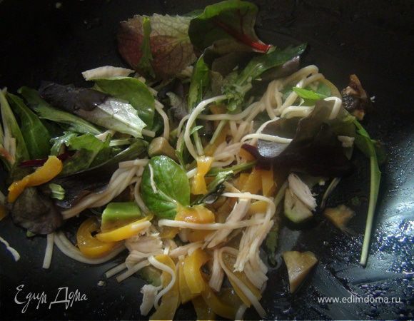 Теплый салат (По мотивам китайской кухни)