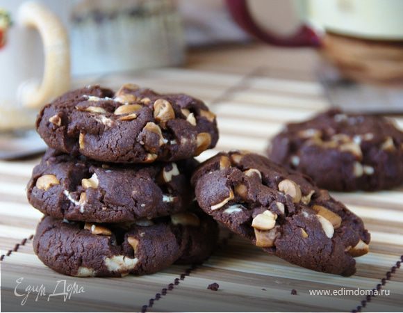 Шоколадное печенье «Брауни», пошаговый рецепт на ккал, фото, ингредиенты - Irina