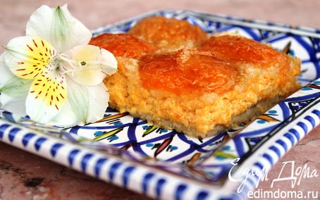 Рецепт Творожно-абрикосовый пирог ("Юлия, с днем рождения!")