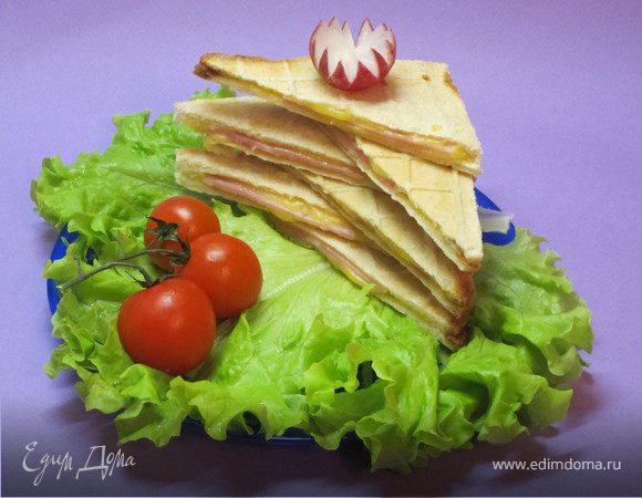 Бутерброды в вафельнице ("Школьная ссобойка")