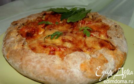Рецепт Галета с курицей, помидором и сыром