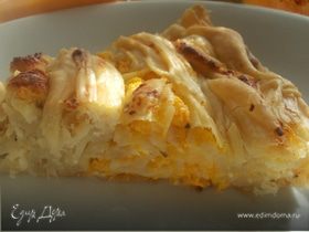Сырный пирог с фетой и тыквой (из теста фило от Алекса)
