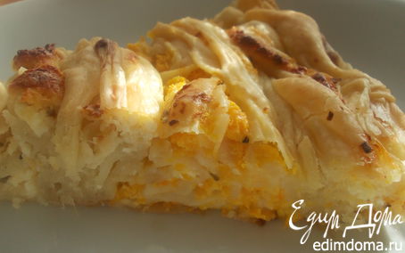Рецепт Сырный пирог с фетой и тыквой (из теста фило от Алекса)