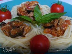 Спагетти с оливками (Spaghetti alle olive)