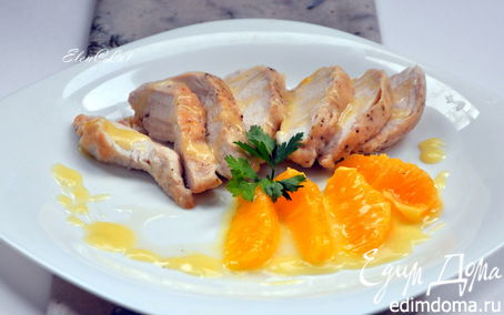 Рецепт Куриная грудка в апельсиновом соусе