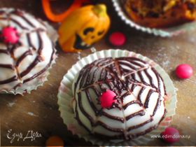 Маффины с тыквой, грушей и шоколадом Хэллоуин