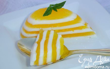 Рецепт Молочно-апельсиновое желе