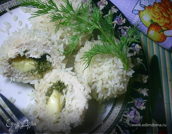 Ежики с рисом и фаршем на пару- фото рецепт для детей