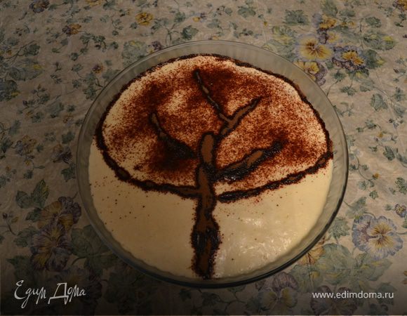 Простой торт тирамису с кофе эспрессо и какао