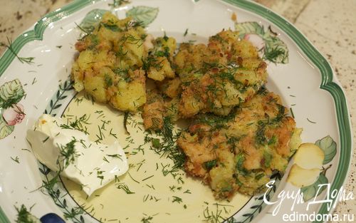 Рецепт Биточки из семги с картофелем