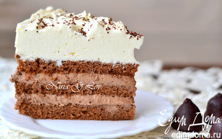 Рецепт Шоколадный торт "Кофе со сливками"