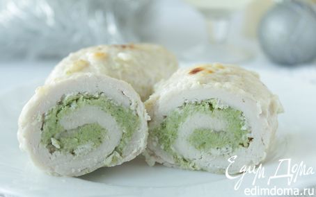 Рецепт Куриный рулет с брокколи и рикоттой