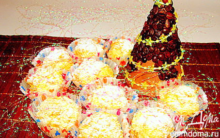 Рецепт Ванильные пирожные с белым шоколадом и кедровыми орешками "Розы в снегу"
