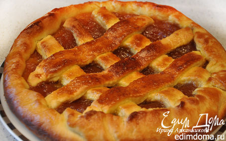 Рецепт Дрожжевой пирог с яблочным джемом