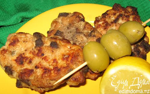 Рецепт Куриные оладьи с печенью