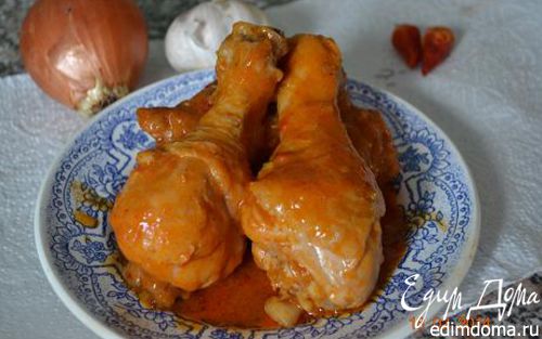 Рецепт Курица в кисло-сладком луковом соусе