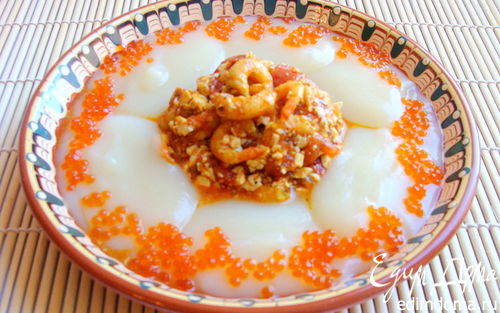 Рецепт Азу из креветок с тофу и пикантным гарниром
