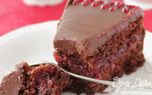 Рецепт Шоколадно-брусничный торт