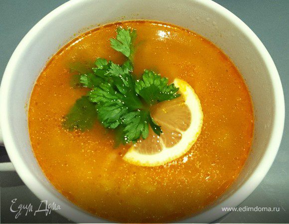 Рисовый суп с луком-пореем и сельдереем