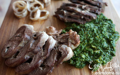 Рецепт Свежий соус из зелени к мясу