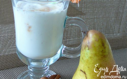 Рецепт Молочный коктейль с грушей и корицей