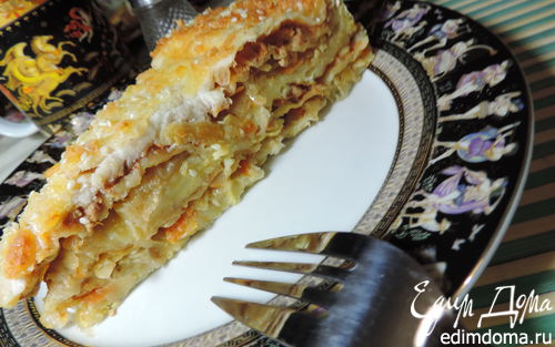 Рецепт Многослойный пирог-лазанья на лаваше
