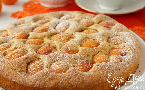 Рецепт Тосканский кукурузный пирог с абрикосами