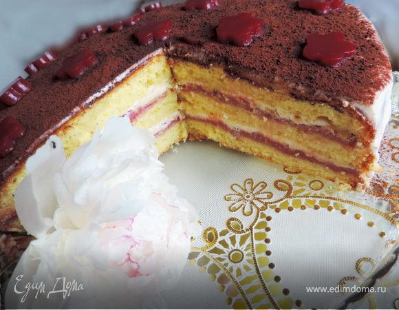 Торт бисквитный с сметанным кремом - калорийность, состав, описание - aikimaster.ru