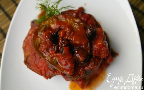 Рецепт Баклажаны в томатном соусе с изюмом