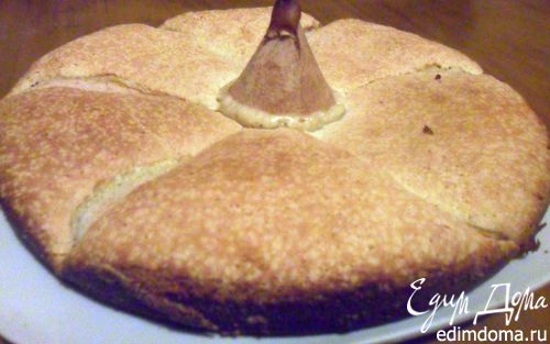 Рецепт Бисквитный пирог с грушами