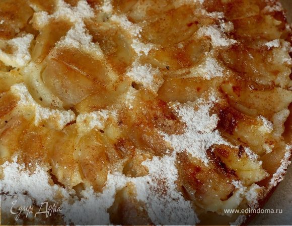 Вкусная шарлотка с яблоками, маргарином и кефиром — Как готовить?