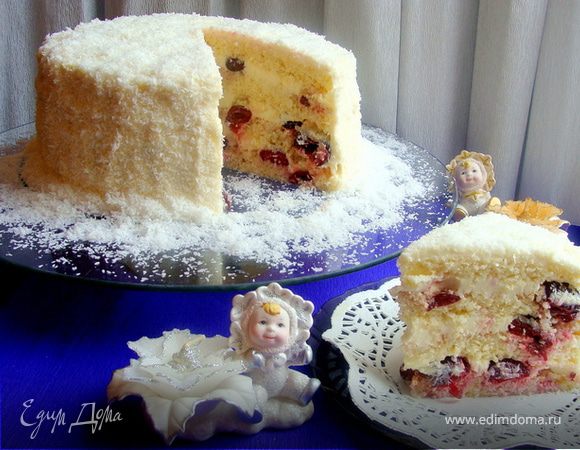 Торт "Вишенка в снегу" для Натальи Дерий