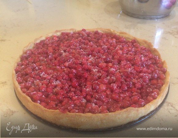 Как приготовить Заливной открытый песочный пирог с ягодами рецепт пошагово