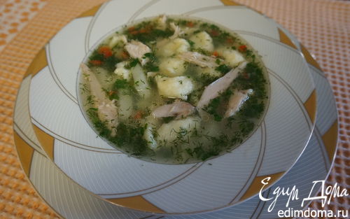 Рецепт Индюшиный суп с клецками