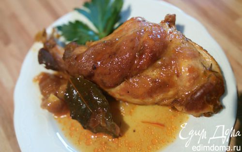 Рецепт Кролик в шафрановом соусе