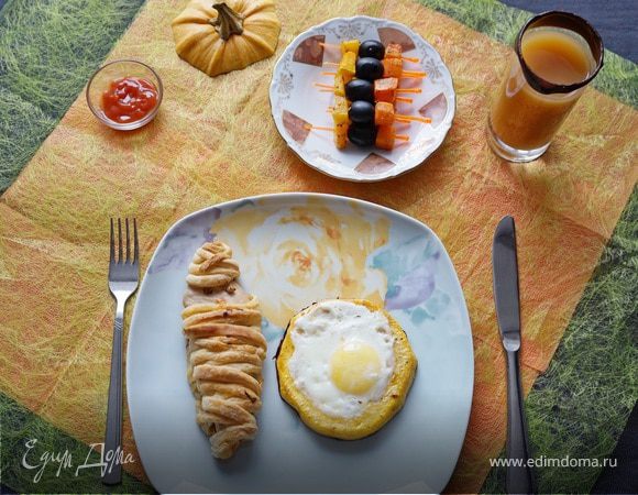 Завтрак в красках Хеллоуин