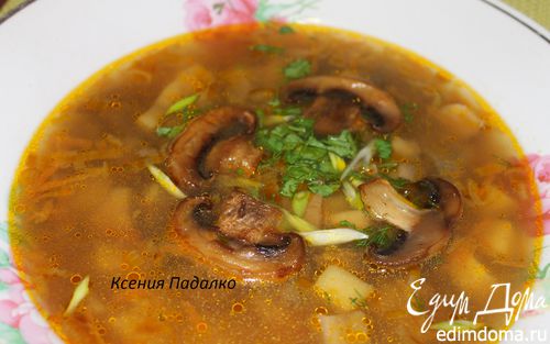 Рецепт Суп с сушеными грибами