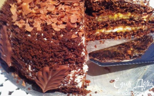 Рецепт Шоколадный торт с маракуйей и безе