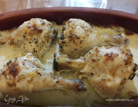 Куриные ножки с картофелем в духовке – рецепт с фото