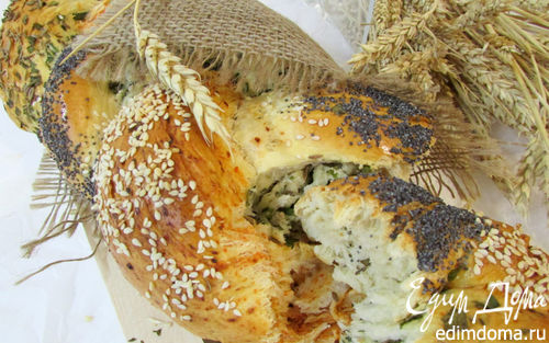 Рецепт Хлеб с зеленью и красным перцем