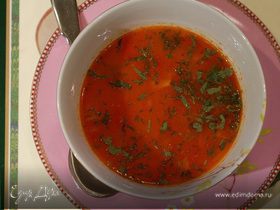 Рисовый суп с помидорами