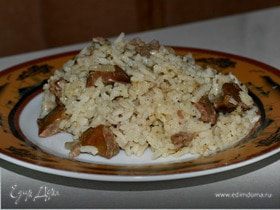 Рис с куриной печенью