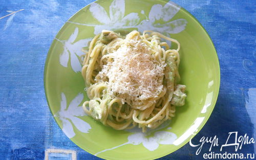 Рецепт Спагетти с курицей и соусом из брокколи