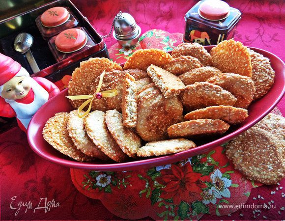 Кунжутное печенье тонкости приготовления - 7 пошаговых рецептов