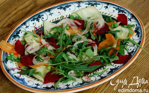 Рецепт Салат из свежих овощей с мятой